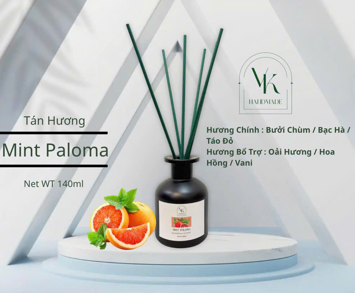 Bộ Tán Hương Que Mây VKcandles Reed Diffuser